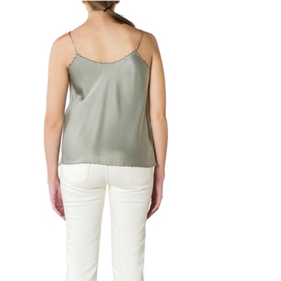 Embroidered Silk Charmeuse Cami - Picture 3 of 3